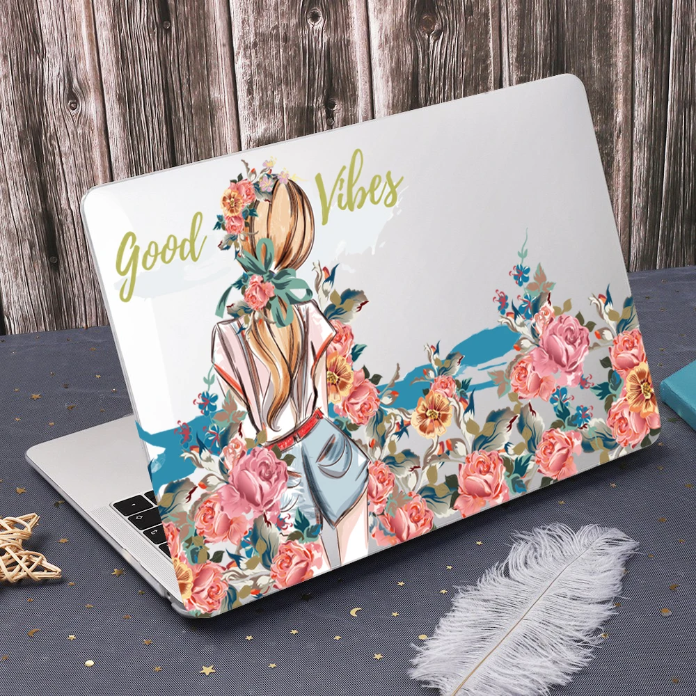 Estojo de Impressão Menina Bonita para Macbook 2023 2023 m3 Pro 14 16 m1 m2 ar 11 12 Retina A1534 A1465 A1370 ar 13 A1932 A2179 A2337 m1 - Imagem 6