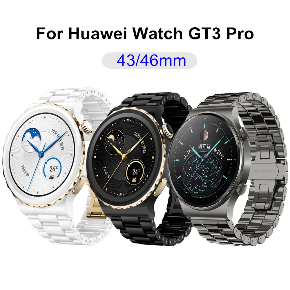 

20 22mm Ceramic Strap For Huawei Watch GT3 42 46mm GT2 Pro GT2e Watchband Bracelet for Samsung Galaxy watch 4/5/Pro Strap Correa