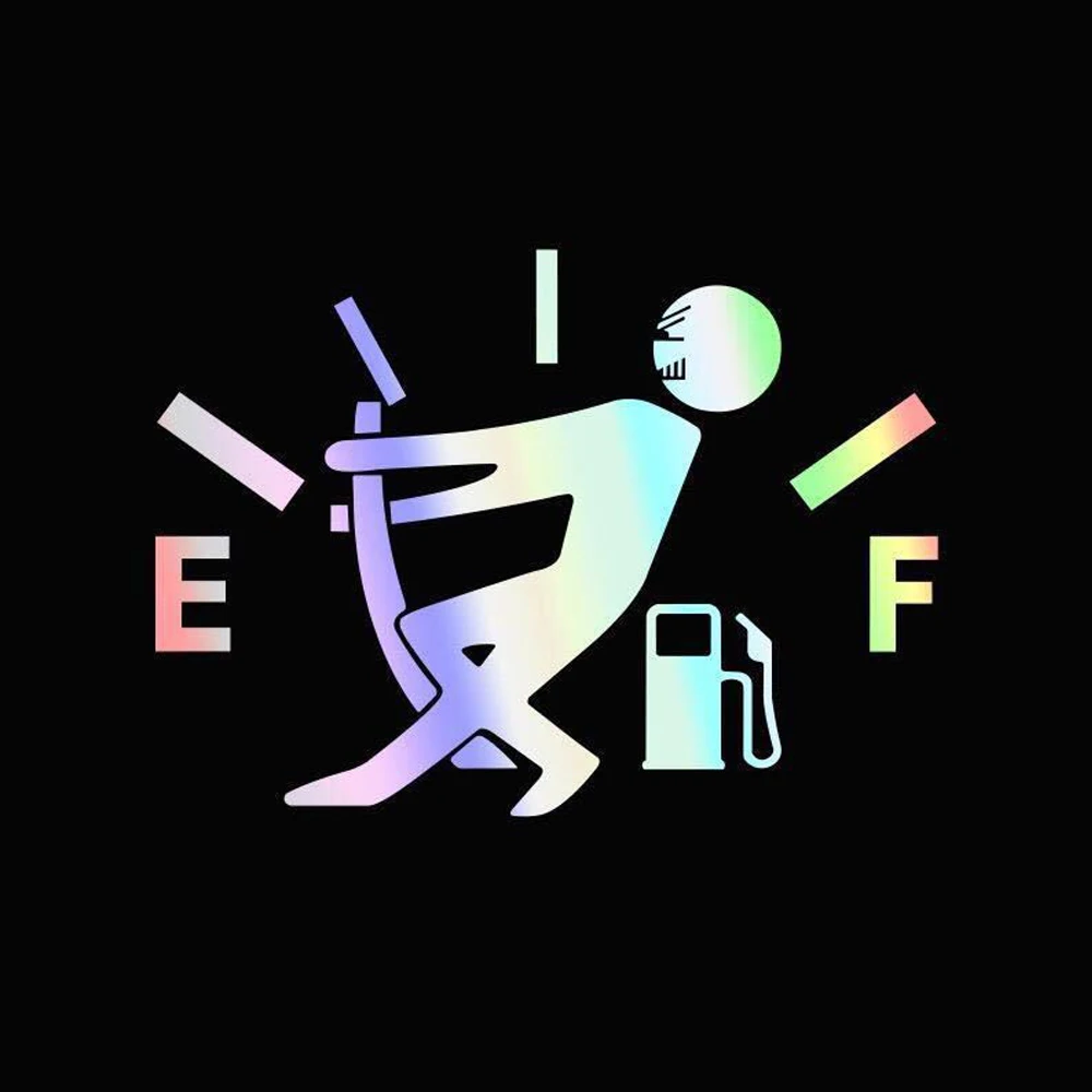 Car Sticker Car Stickers Car Body Stickers Funny Car Stickers High Gas Consumption Decal Fuel Gage Empty Stickers Waterproof Auto Tank Car Styling 10*14cm