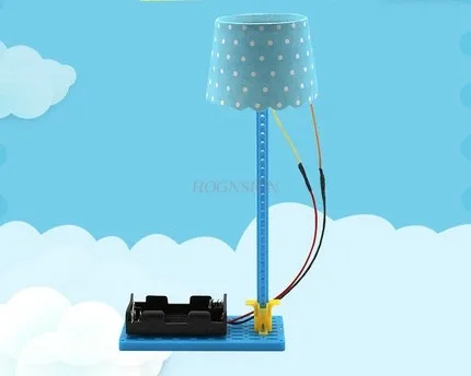 물리학 바 홀 전등갓, 작은 테이블 램프 기술, DIY 어린이 수제 간단한 조립 완구