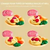 Cartoon Cute Pig Noodle Maker & Clay Dough Set, Play Dough Machine Clay Dough Strips Toy Set for Kids 6