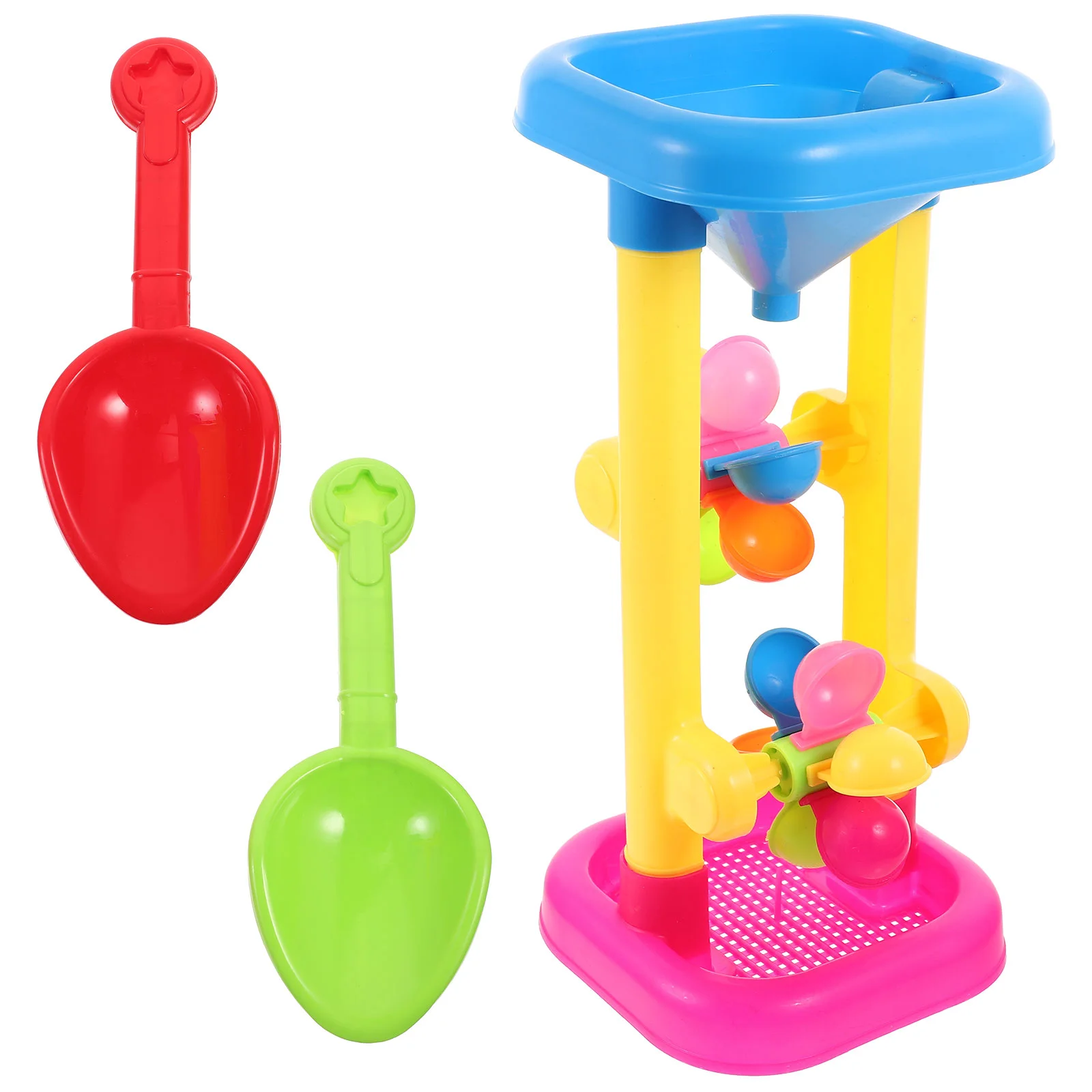 

Hourglass Kids Beach Toy Sand Wheel Water Playset for Table Plaything Children Baby Bath Toys