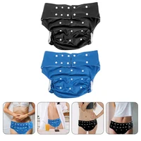 2 Pcs Adult Diaper Pants Incontinence Nappy Washable Urinal Leakproof Sticky Anti-leak Panties 1