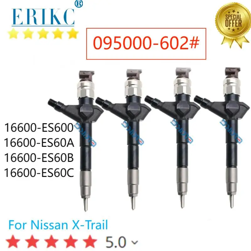 

4 PCS 095000-602# Auto Engine Injector 095000-6020 Diesel Engine Parts 0950006020 for Toyota 16600-ES60#