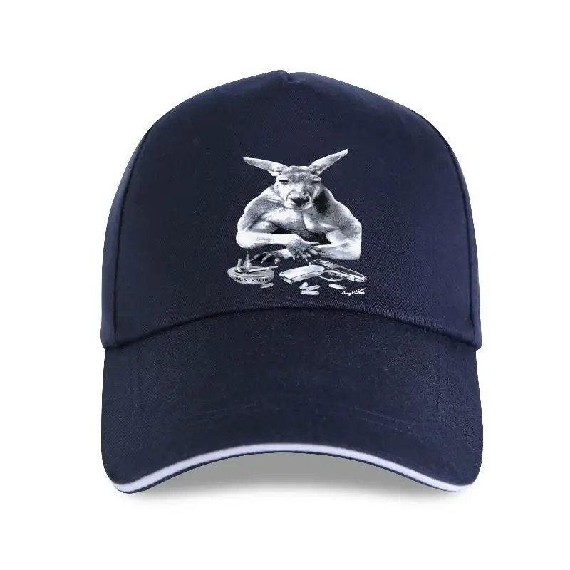 

new cap hat Adult & Teenager Funny Australia Smoking Muscle Kangaroo & Gun Baseball Cap All Size Men 2018 2021 033787