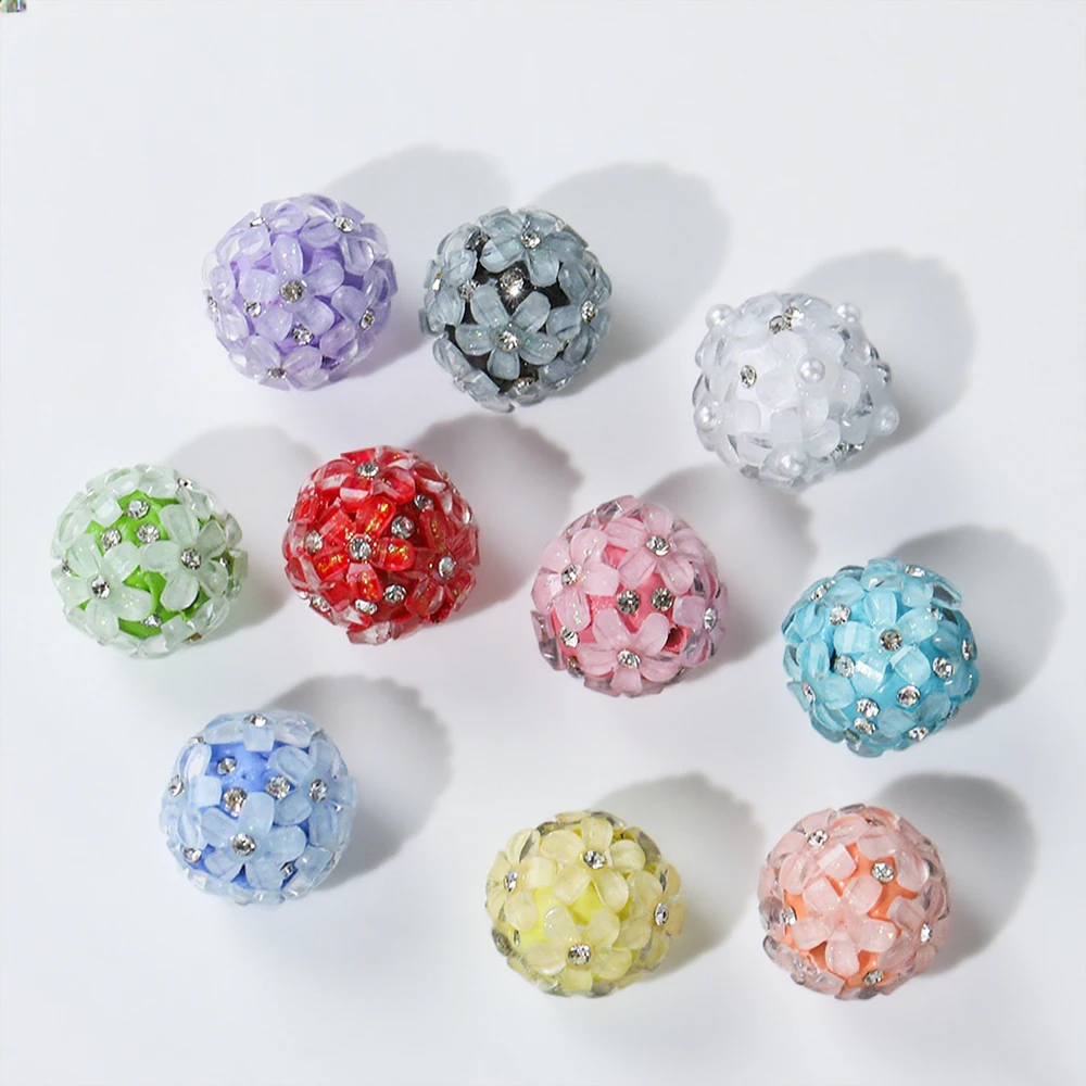 코디얼 디자인 50Pcs 18*20MM DIY 멋진 비즈/라인 석 효과/꽃 모양/수지..