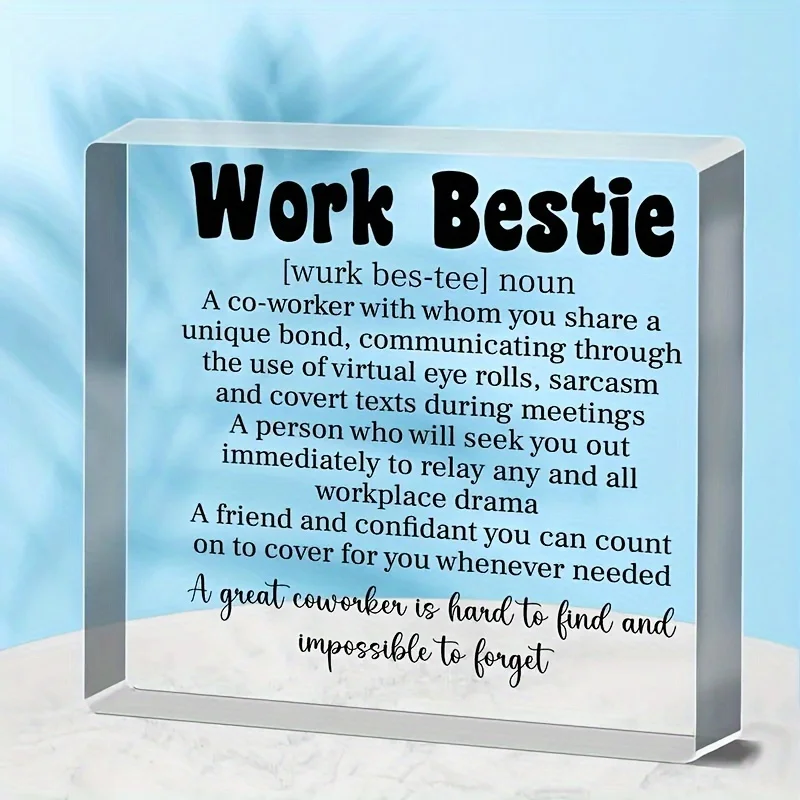 1pc, Werk Bestie Geschenken Collega's Verlaten Afscheid Going Away Vaarwel Pensioen Promotie Dank U Waardering Cadeaus voor Vriend