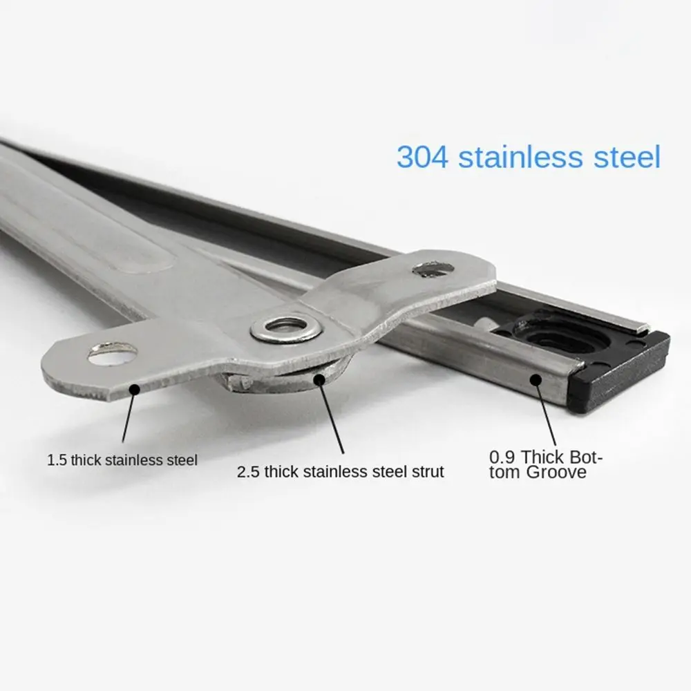 Description Picture 4 of itemStainlessSteel Sliding Safety Lock Window Restrictor Support Gusset Fixed Windproof Brace Stopper Angle Controller WindowLimiter