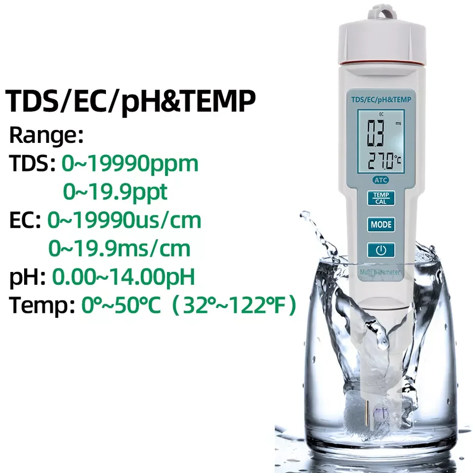 MEDIDOR PH/ºC, IMPERMEABLE, FLOTANTE, AT pHep 4 Ph – BeScience