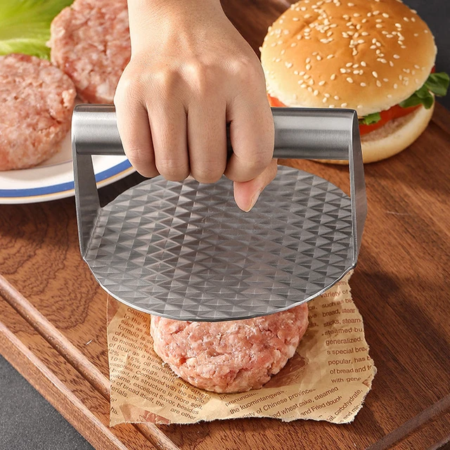 Hamburger Sandwich Meat Patty Maker Mold 304 Stainless Steel Smash Burger  Press Non-Stick Burger Smasher Tool Kit for BBQ Lover - AliExpress