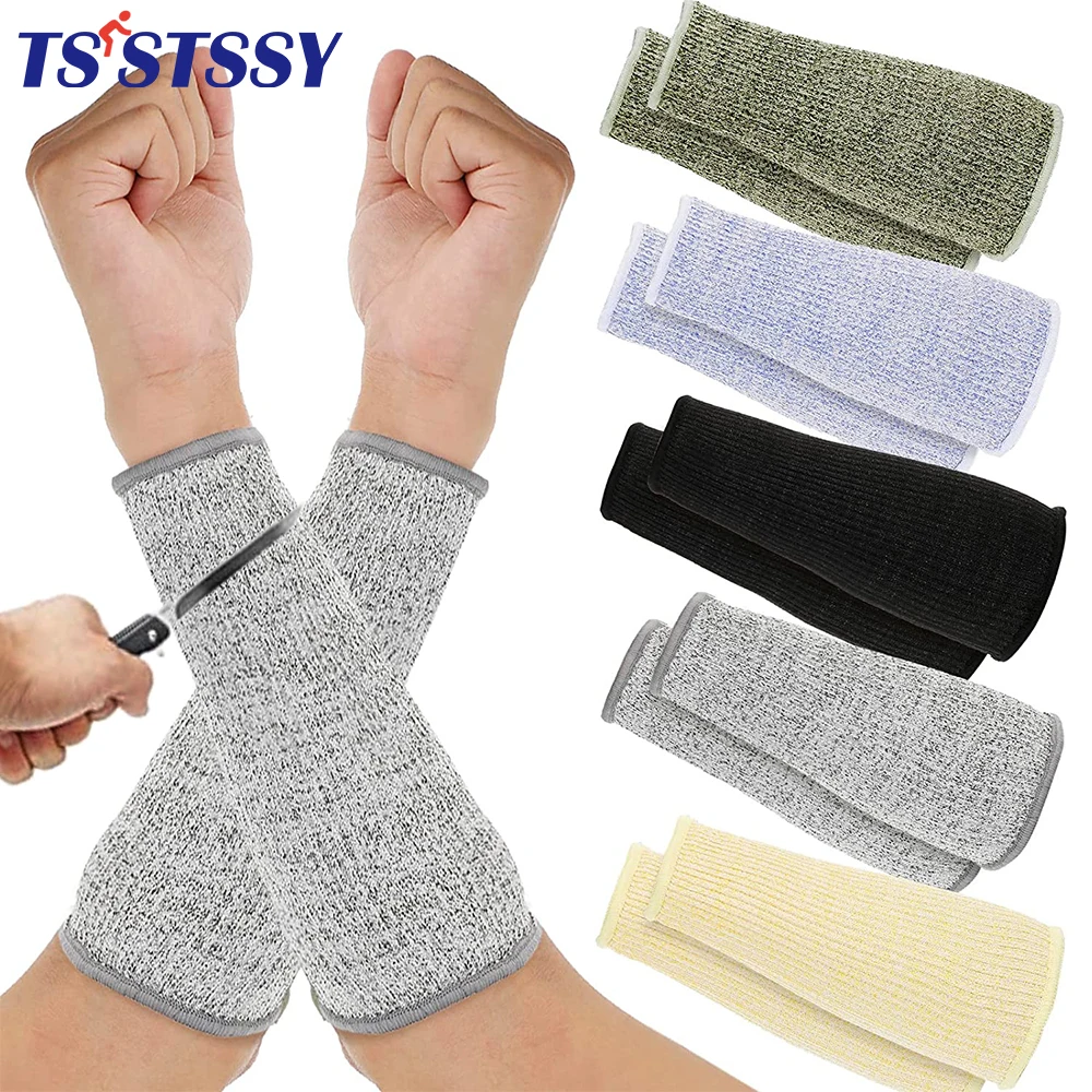 1Pair Cut Burn Resistant Sleeves Arm Protection Sleeves Forearm Arm Protectors for Men Women Thin Skin Bruising Arm Guards