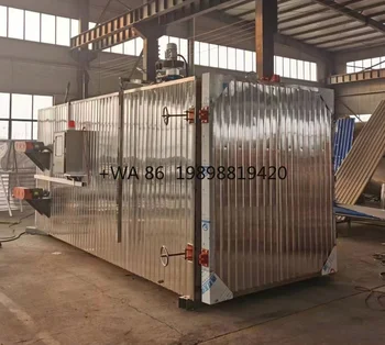 woodworking wood timber carbonization changing color treating drying seasoning chamber dryer kiln oven trailer room machine