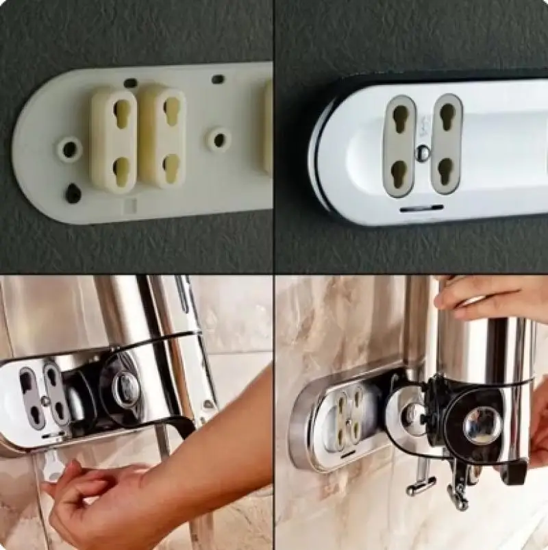 Soap Dispenser Soap Pump Shower Dispenser Wall Mounted Dispenser Bathroom Liquid Single/double/triple Wall Mount Soap Shampoo Gel Shower Liquid Container
