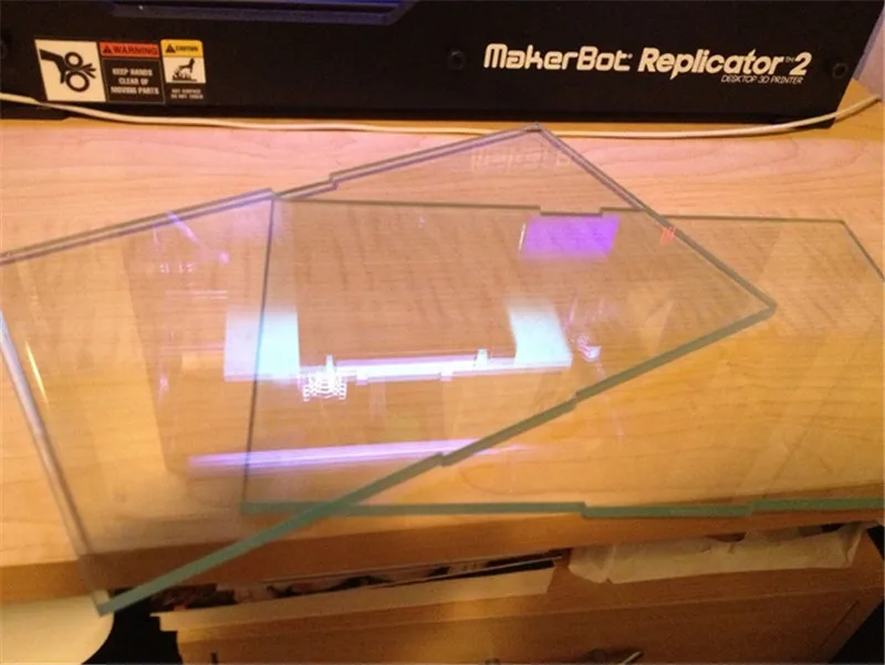 Replicator 2 Borosilicate Glass Build Plate 8mm Thickness Toughened Glass for Building Bed Custom Glass