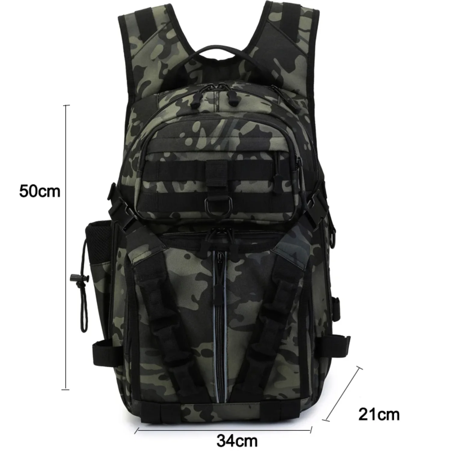 Men Fishing Lure Rod Box Camping Climbing Backpack Hunting Multi- Military Tactical Men Bags Fishing Shoulder