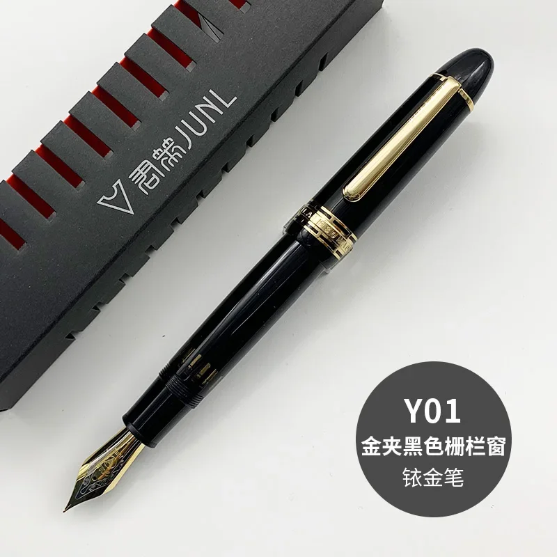 Fountain Pen Piston Filling F M B Nib Resin Pen Student Office Gift Stationery WingSung JUNLAI 930