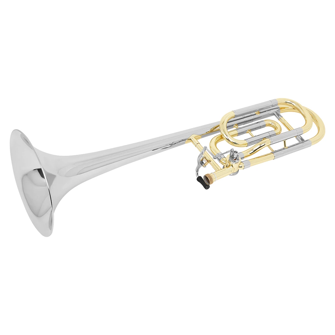 SLADE Tenor Trombone Bb Brass Lacquered Gold Plated Trombone With Case Mouthpiece Professional Brass Wind Musical Instrument