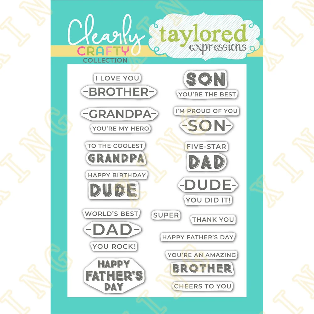 

Silicone Stamps Diy Scrapbook Diary Decoration Embossed Paper Card Album Craft Template 2023 New Arrival Son Dad Happy Birthday