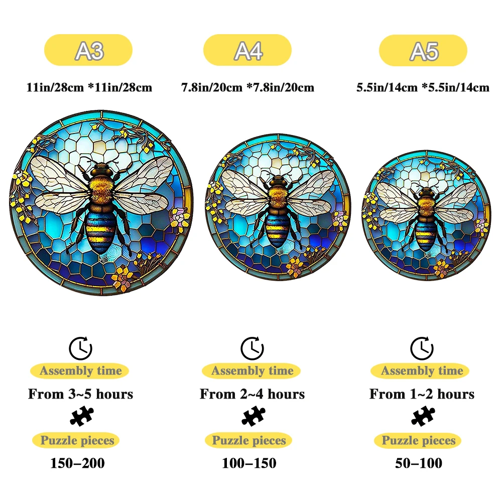 Round wooden jigsaw puzzles Educational Creative Beautification Gift Decorative Style