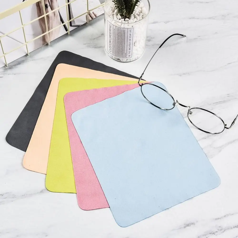5/10pcs Suede Glasses Clean Microfiber Glasses Cleaning Cloth Multi-color Lens Phone Screen Cleaning Wipe Eyewear Accessories 6