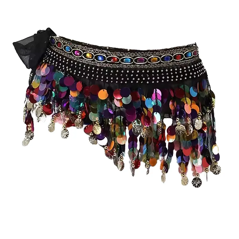 

Dancer's Accessories New Style Top Selling Belly Dance Waist Chain Hip Scarf Bellydance Coins Belt Dancing Waist Belt