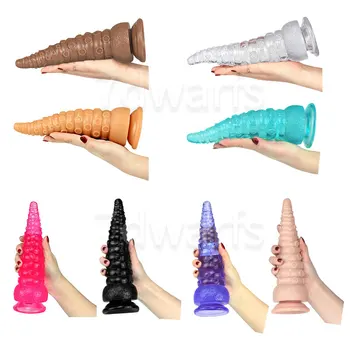 Octopus Foot Dildo Anal Plug Masturbation Anal Expansion Device Backyard Pull Beads Men and Women Toys for Adults 18 Sex Shop 1