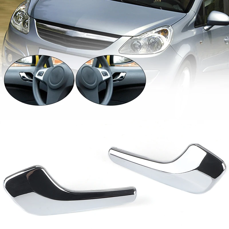 왼쪽/오른쪽 ABS 플라스틱 도어 핸들 Vauxhall Corsa D 2006 2013 자동차 내부 도어 핸들
