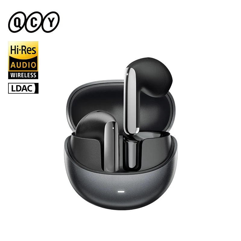 Беспроводные наушники QCY HT10 AilyBuds Pro + ANC, с высоким разрешением звука, с LDAC 6 микрофоном, AI HD гарнитура для звонков, Bluetooth 5,3, Двойное Подключение, наушники-вкладыши