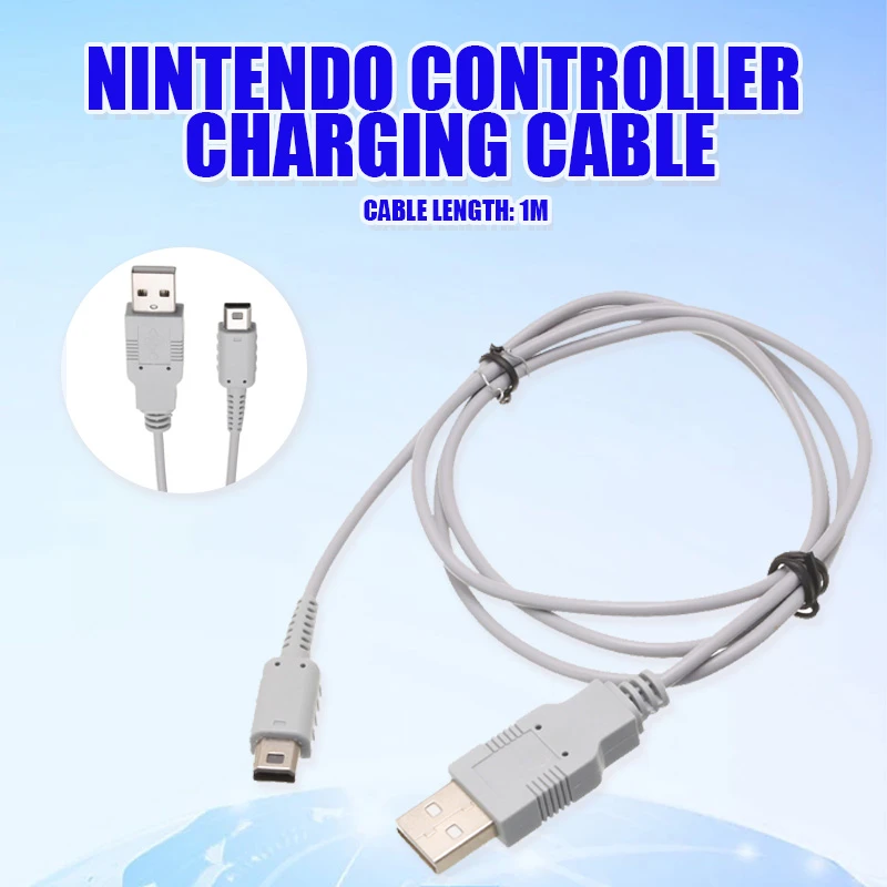 For Nintendo Wii U Gamepad Usb Charger Cable Power Supply Charging
