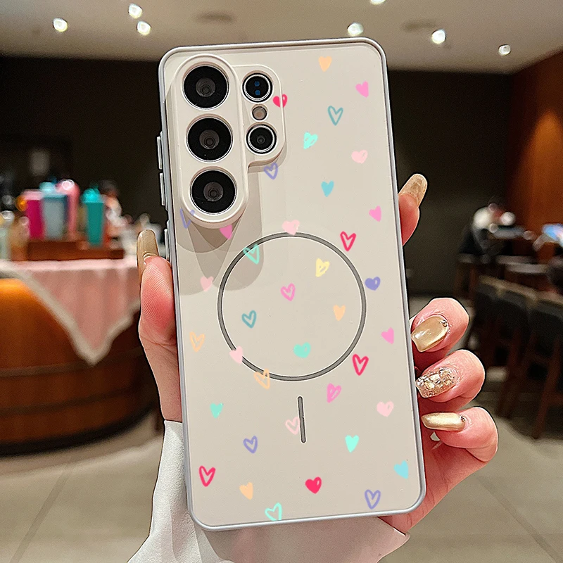 Vibrant Heart Magnetic Phone Case - Durable TPU & PC Cover