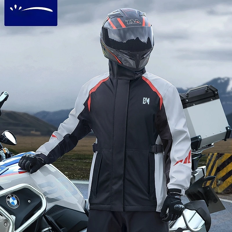 Motorcycle Riding Clothes Split Male Full Body Rainstorm Proof Wind Proof Waterproof Wearresistant Allweather Fearless Rainstorm