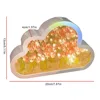 Clouds Tulip Lamps LED Night Light Mirror Table Lamps DIY Bedroom Ornaments Decoration Mirror Table Lights 6