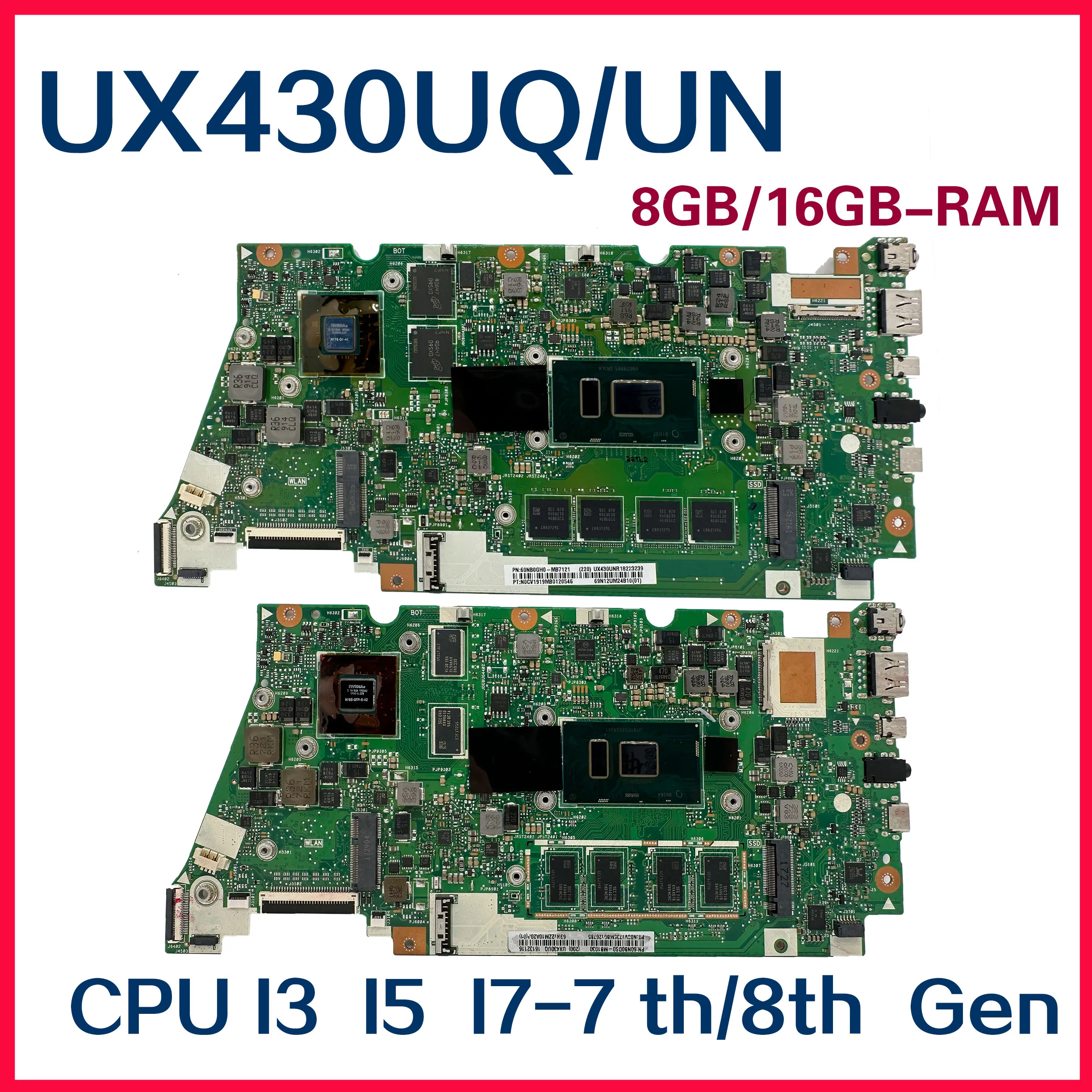 Asus Zenbook Motherboard Ux430 | Asus Ux430u I7 Motherboard | Asus Ux430uq - Laptop Motherboard - Aliexpress