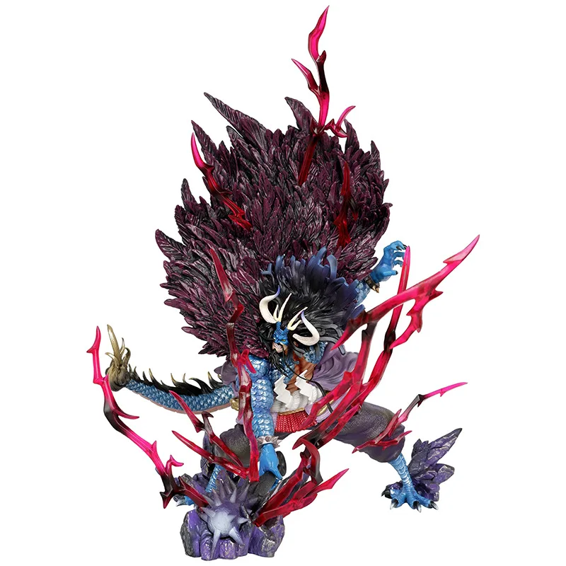 

51CM Anime ONE PIECE Figure GK Semi-animal Thunder BaGua Kaidou Action Figures PVC Collection Model Ornament Doll Toys Gifts
