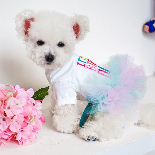 Summer Princess Pet Dress for Dogs Small Puppies Animal Cat