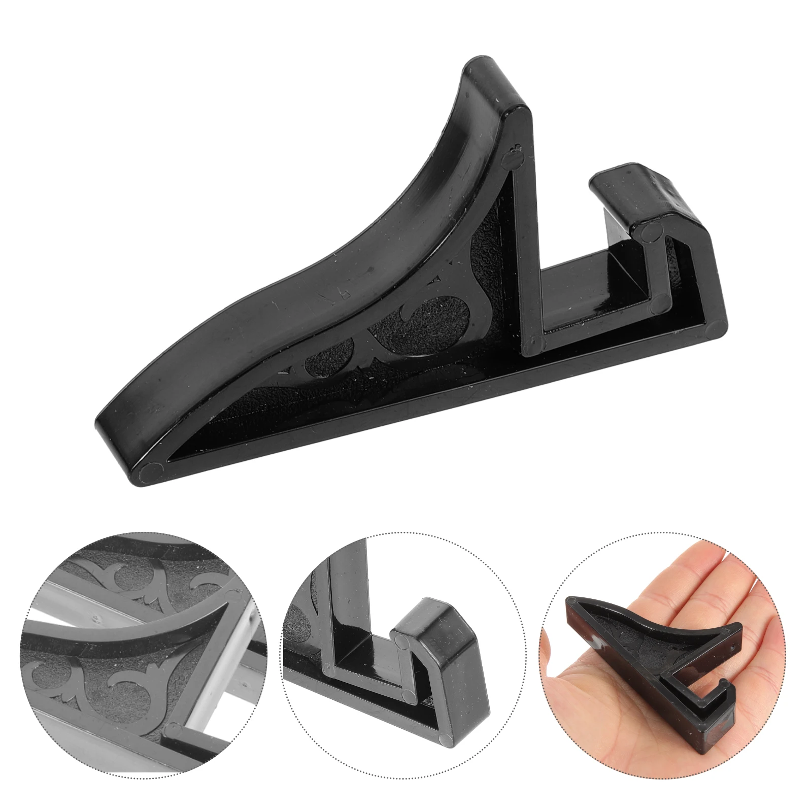 Acrylic Display Holder 10 Pcs Frame Stand Easel Display Pedestal Holder Plastic Certificate Cellphone Base Desktop Shelves Picture Bracket Mount