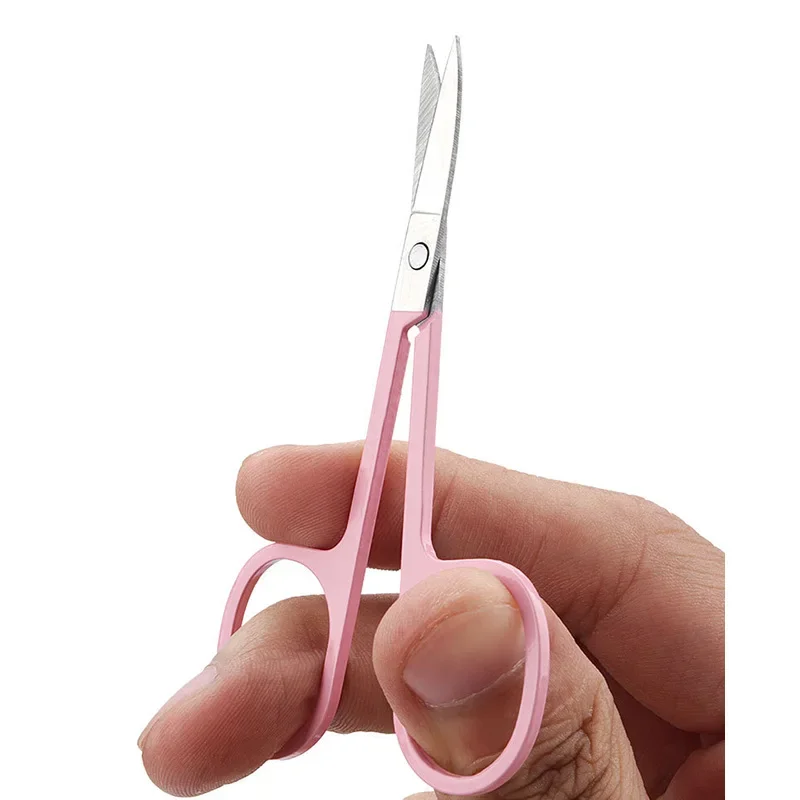 Nail Tools 1 Pc Eyebrow Trimming Scissors Stainless Steel Small Manicure Facial Nose Hair Scissors Women Makeup Beauty Tool