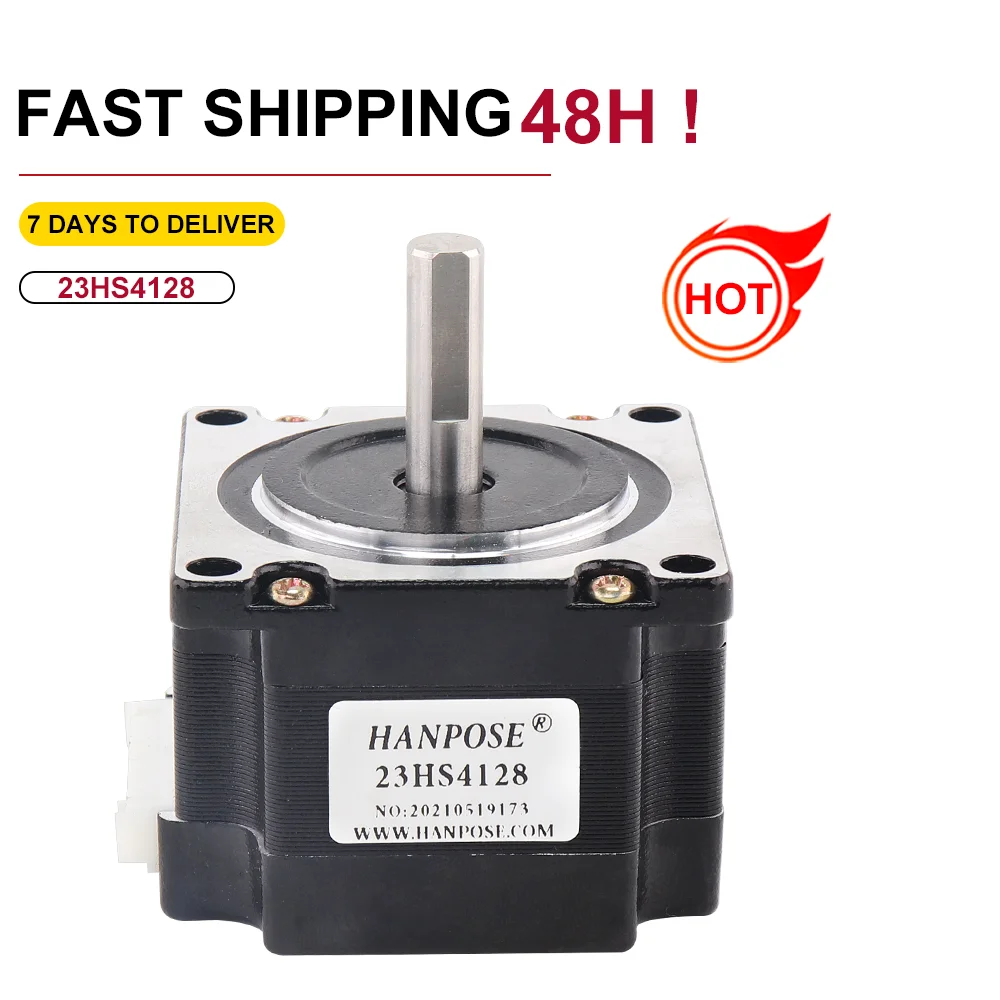 Stepper Motor Nema 23 Stepper Motor 41mm 2.8A 0.55NM 23HS4128 Stepper Motor For CNC Laser Grind Foam Plasma Cut