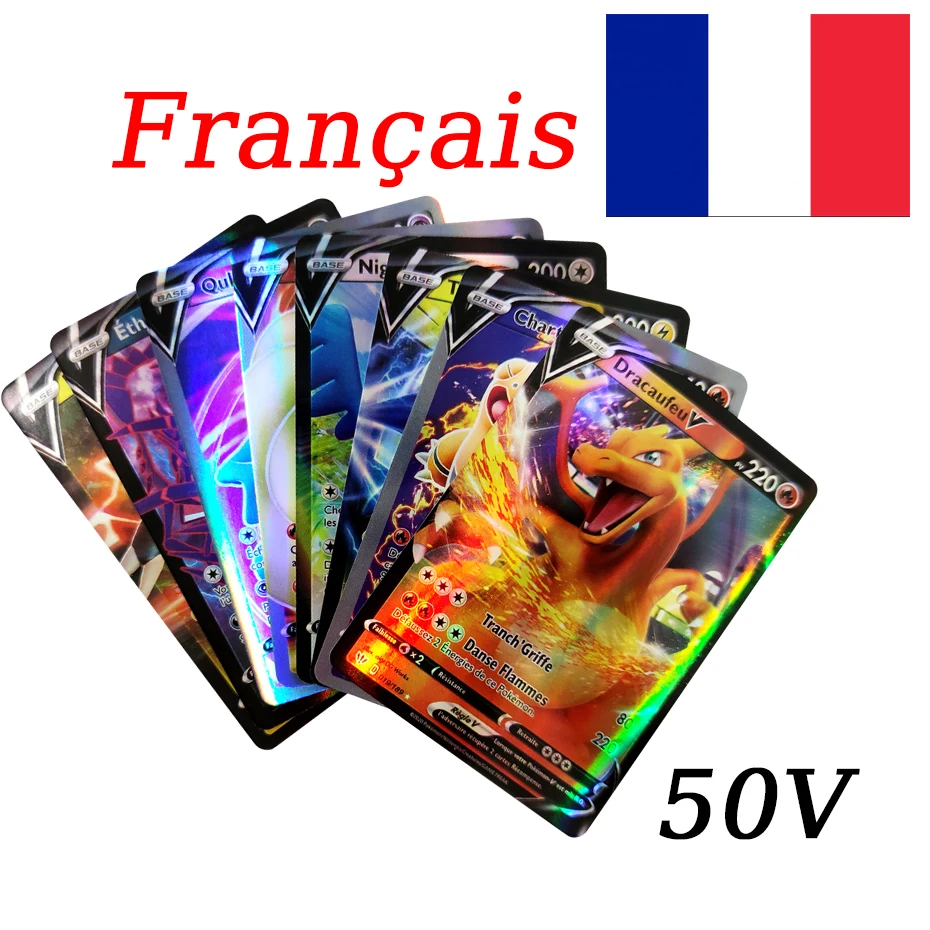 Carte Pokemon Française, 55 Cartes Plaquée Or Arc-en-Ciel, Vmax+V+GX+EX  Carte, Cartes à Jouer et à Collectionner - Cdiscount Bricolage