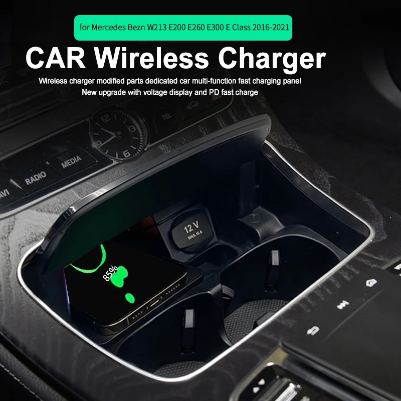 CarQIwirelessphonecharger15wfastchargerchargingplatepanelfor