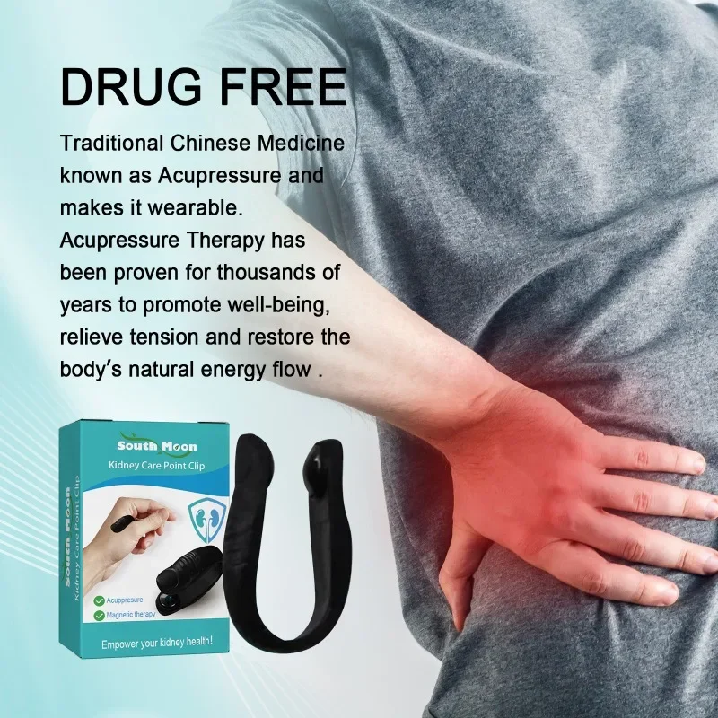 Acupressure Point Clip Reduce Inflammation Pressure Relieve Fatigue Prostatitis Pain Headache Blood Circulation Kidney Care 1pcs