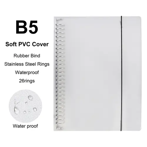 A4/B5/A5 Loose Leaf Refill Binder Notebook Blank/Line/Grid/Cornell Replacable Metal Ring Office&School Supplies Stationery - Image 33