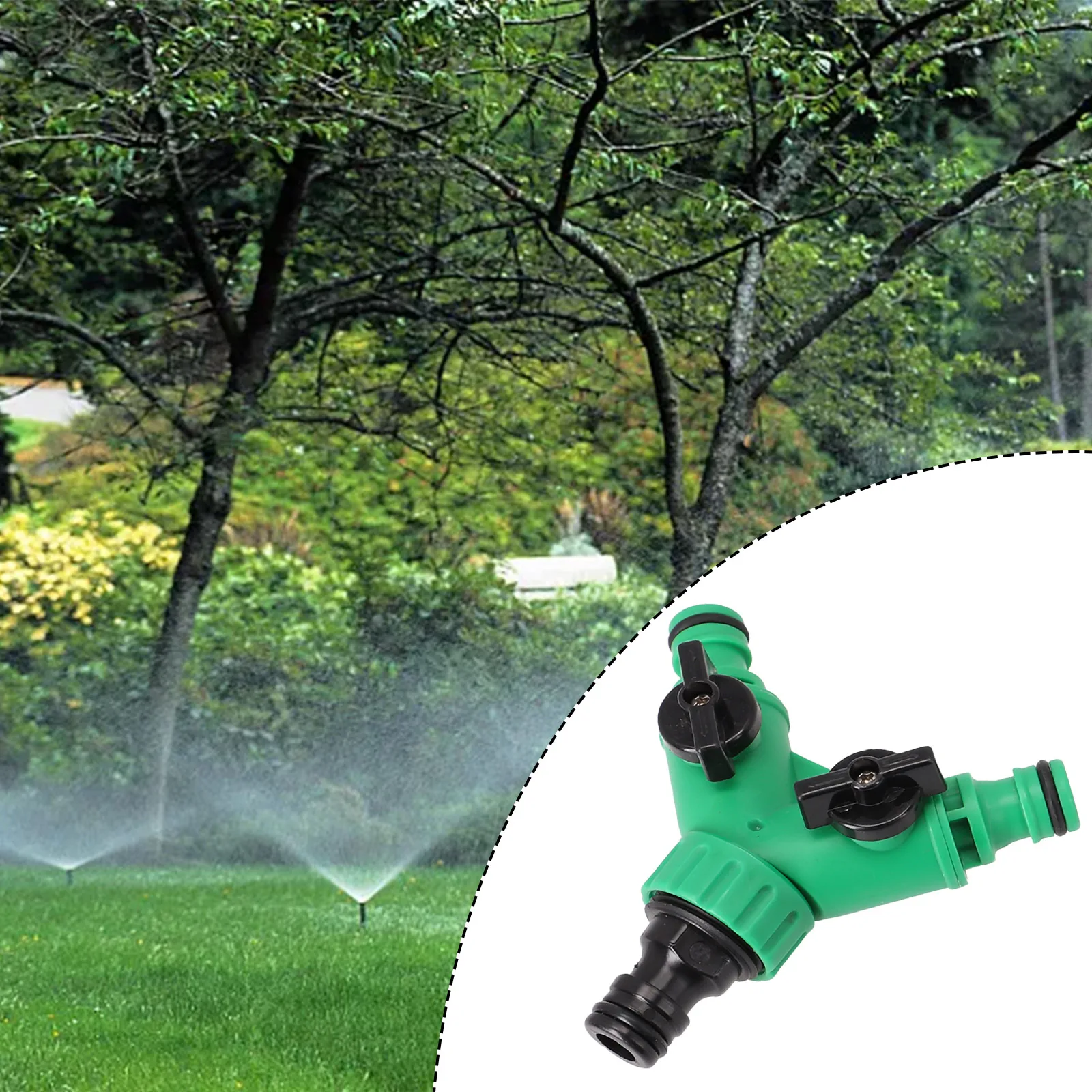 

2 Way Garden Water Pipe Connectors Pipe Adapter Y Shape Hose Splitter Valve Garden Watering And Irrigation Supplies