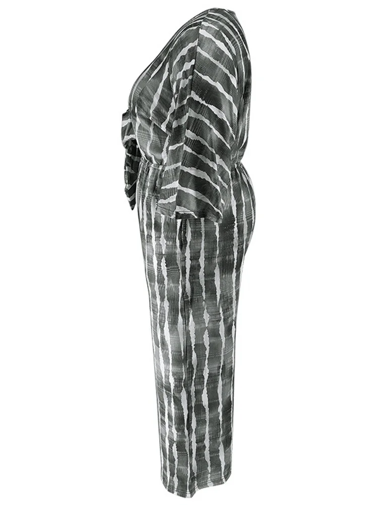 Wmstar Plus Size Women's Jumpsuits Summer One Piece Outfits Printed Holiday New Long Playsuits Overalls Wholesale Dropshipping