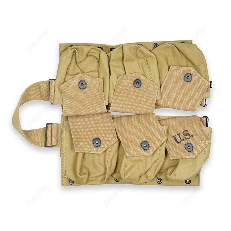 Tactical Pouch WW2 US ARMY SIX CELL POUCH US TACTICAL POCKETS PURE RIBBON