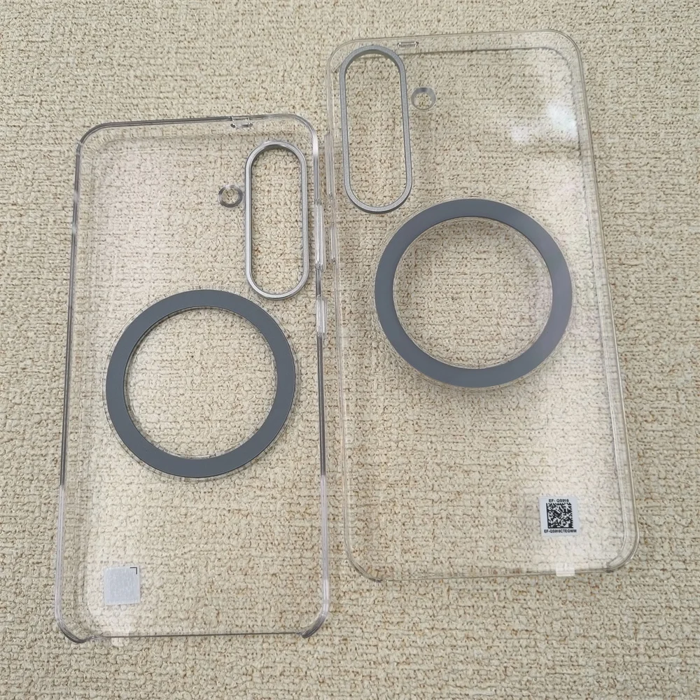 Premium Magnetic Clear Case with Wireless Charging & Shockproof Protection