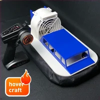 2.4G RC Boat Amphibious Hovercraft Brushless Remote Control Speedboat Wind Driven DIY Aircraft Model Remote Control Toy 1