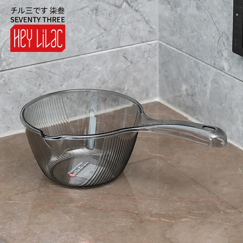 HeY LiLac Thickened Anti-fall Water Ladle Transparent Shampooing Water Scoop Bath Spoon Large Capacity Big Dipper