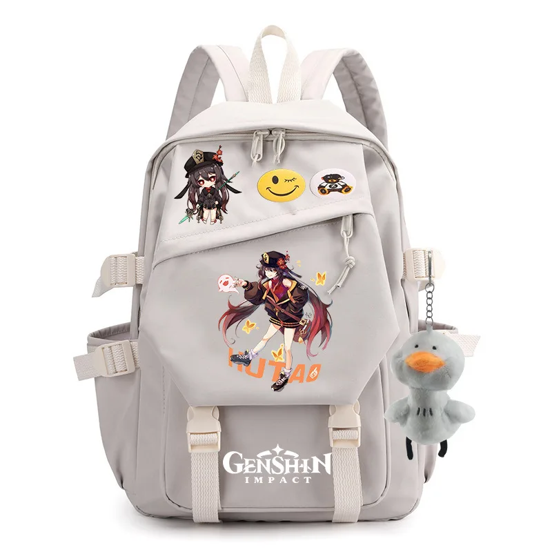 

Anime Genshin Impact Fashion Kawaii Teenagers Men'S And Women'S Shoulder Lie Fallow Backpacks Christmas Birthday Present