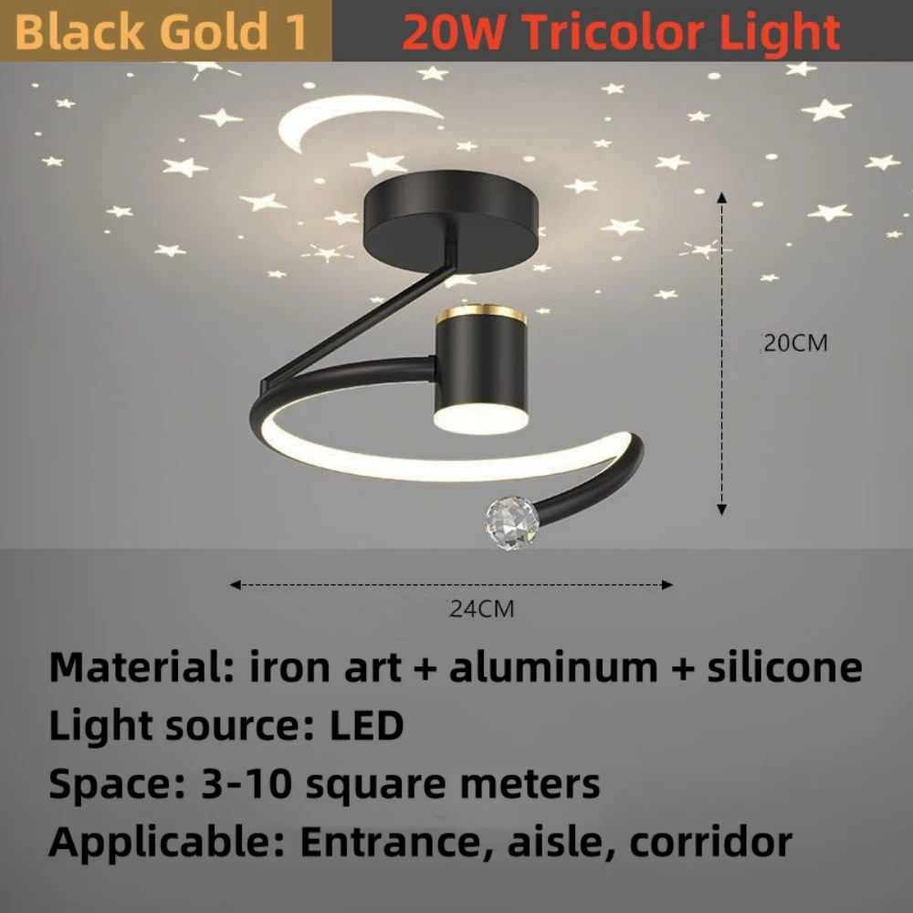 20W Chandelier Nordic LED Star Sky Projection Lamp - Image 2